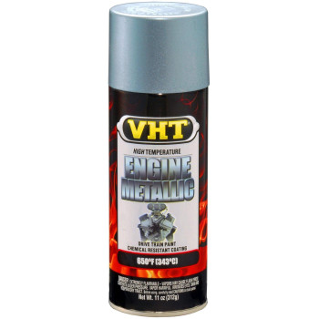 Vht (Sp403-6 Pk Titanium Silver Blue High Temperature Engine Metallic Coating - 11 Oz Aerosol, (Case Of 6)