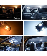 Ijdmtoy Premium Smd Led Lights Interior Package Combo Compatible With 2006-Up Audi A3/S3, Xenon White