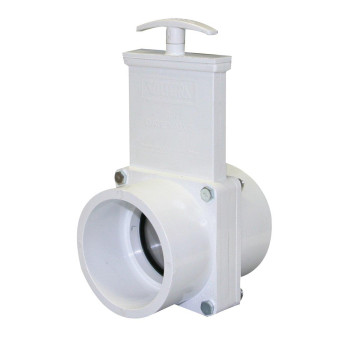 Valterra 4301 PVC Gate Valve, White, 3" Slip