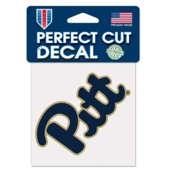 Ncaa University Of Pittsburgh Perfect Cut Color Decal, 4 X 4