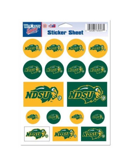 Wincraft Ncaa North Dakota State Vinyl Sticker Sheet, 5 X 7