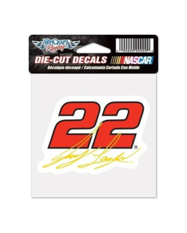 Wincraft Nascar Joey Logano 4X4 Perfect Cut Color Decal One Size Team Color