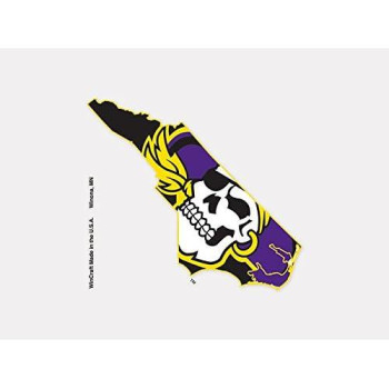 Ncaa East Carolina Pirates 4X4 Perfect Cut Color Decal, One Size, Team Color