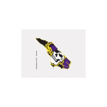 Ncaa East Carolina Pirates 4X4 Perfect Cut Color Decal, One Size, Team Color