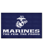 Fanmats 6976 U.S. Marines Ulti-Mat Rug - 5Ft. X 8Ft. Sports Fan Area Rug Home Decor Rug And Tailgating Mat - Red