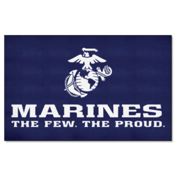 Fanmats 6976 U.S. Marines Ulti-Mat Rug - 5Ft. X 8Ft. Sports Fan Area Rug Home Decor Rug And Tailgating Mat - Red