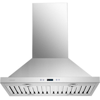 CAVALIERE 30" Island Mounted Stainless Steel Kitchen Range Hood 900 CFM SV218B2-I30