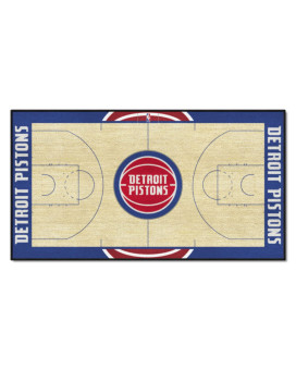 Fanmats Nba Detroit Pistons Nylon Face Nba Court Runner-Small 24X44