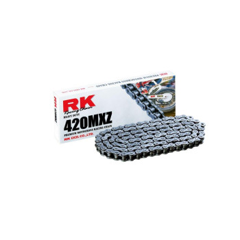 Rk Racing Chain 420Mxz-84 (420 Series) Steel 84 Link Heavy Duty Mxsx Racing Non O-Ring Chain With Connecting Link