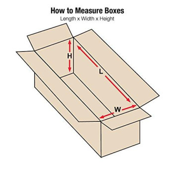 Aviditi 1864 Long Corrugated Cardboard Box 18" L x 6" W x 4" H, Kraft, for Shipping, Packing and Moving (Pack of 25)