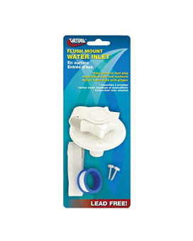 Valterra A01-0168Vp White 2-34 Flange Carded Water Inlet