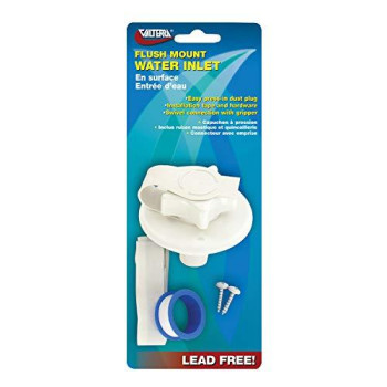 Valterra A01-0168Vp White 2-34 Flange Carded Water Inlet