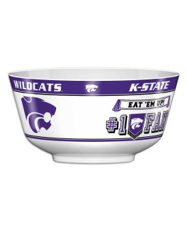 Fremont Die Ncaa Kansas State Wildcats Party Snack Bowl 7.85 Bowl (1 Gallon) Whiteteam Colors