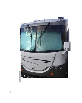 An Rv Sunshade Motorhome Collapsible Class A Largest Panels Made -(2 Panel Shade) 2 Qty. 50 X 42 Total 100 Wide