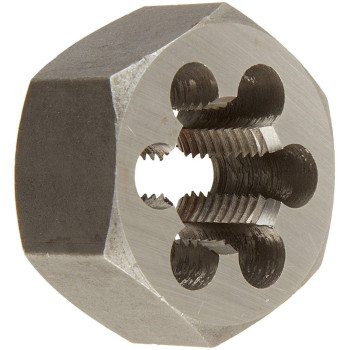 Drill America 12-24 Carbon Steel Hex Rethreading Die, Dwt Series