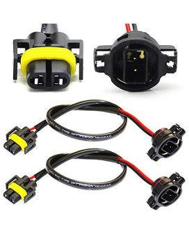 (2) Ijdmtoy 5202 To H11 Pigtail Sockets Wires Compatible With Subaru Brz Scion Fr-S Fog Lamps Conversion Retrofit