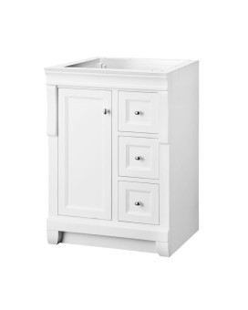 Foremost NAWA2418D Naples 24" W x 18" D x 34" H Vanity Cabinet, White