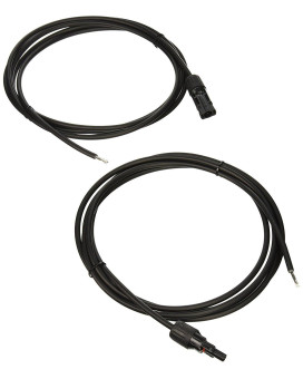 Renogy Rng-Ak-10Ft-12 Adaptor Kit 10Ft. 12 Awg Solar Cable Pv With Female And Male, Black