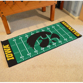 Fan Mats University Of Iowa 2-Piece Car Mat Football Field Runner30 X72