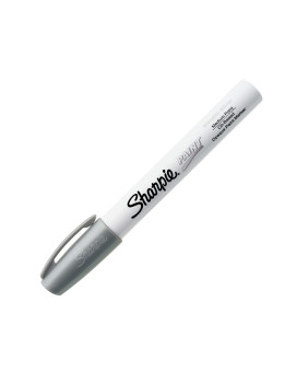 Sharpie 35560 Paint Marker, Oil Base, Medium Point, Silver