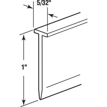 Prime-Line M 6211 Shower Door Bottom Seal, 36 inch, Clear