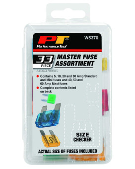 Performance Tool W5370 33-Piece Master Fuse Assortment , Black