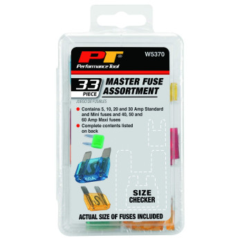 Performance Tool W5370 33-Piece Master Fuse Assortment , Black