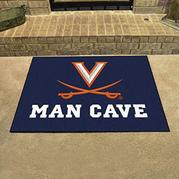 Fanmats 15536 University Of Virginia Nylon Universal Man Cave All-Star Mat