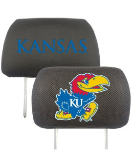 Ncaa Kansas Jayhawks Auto Headrest Covers, Team Colors, One Size