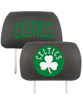 Fanmats Nba Boston Celtics Polyester Head Rest Cover, 12520