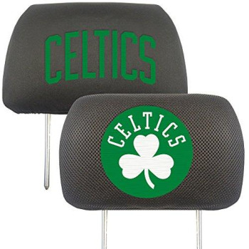 Fanmats Nba Boston Celtics Polyester Head Rest Cover, 12520