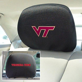 Ncaa Virginia Tech Hokies Auto Headrest Covers, Team Colors, One Size