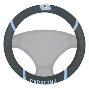 Fanmats 14900 Ncaa Unc University Of North Carolina - Chapel Hill Tar Heels Polyester Steering Wheel Cover , 15X15