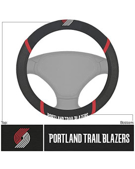 Fanmats - 14888 Nba Portland Trail Blazers Polyester Steering Wheel Cover