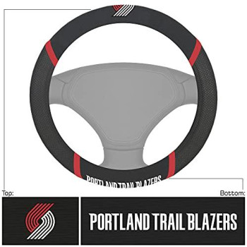 Fanmats - 14888 Nba Portland Trail Blazers Polyester Steering Wheel Cover