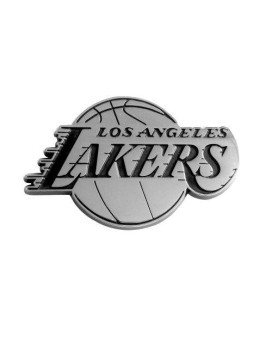 Fanmats 14797 Nba Los Angeles Lakers Chrome Team Emblem,Silver,2.3X3.7