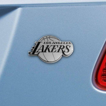 Fanmats 14797 Nba Los Angeles Lakers Chrome Team Emblem,Silver,2.3X3.7