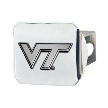 Fanmats 15106 Ncaa Virginia Tech Hokies Chrome Hitch Cover,3.4X4