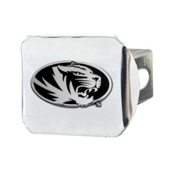 Fanmats - 15097 Ncaa University Of Missouri Tigers Chrome Hitch Cover 3.4X4