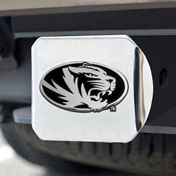 Fanmats - 15097 Ncaa University Of Missouri Tigers Chrome Hitch Cover 3.4X4