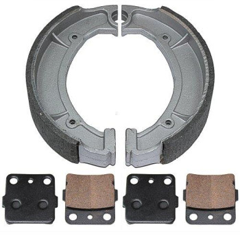 Caltric Front Rear Brake Pads Shoes Compatible With Yamaha Grizzly 600 Yfm600 Yfm-600 1998 1999 2000 2001 New