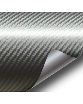 Vvivida Meteorite Dark Grey True R Carbon Fiber Vinyl Wrap Roll With Air Release Technology (1775 X 5Ft)