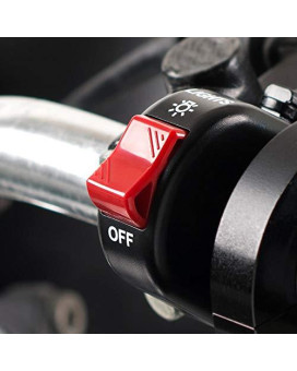 Kiwav Motorcycle Black Fog Light Switch 1 Inch 25Mm Handlebar 12V Dc Electrical System
