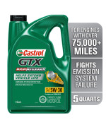 Castrol 03102 Gtx High Mileage 5W-30 Motor Oil - 5 Quart