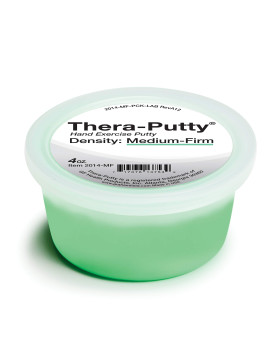 Lumex Thera-Putty for Exercise and Hand Therapy, Medium-Firm, Green, 4 oz, 2014-MF