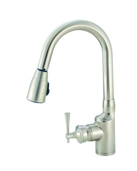 American Brass Sl2000N Rv Kitchen Faucet With Pull-Down Sprayer And Single Lever Handle 8 - Brushed Nickel