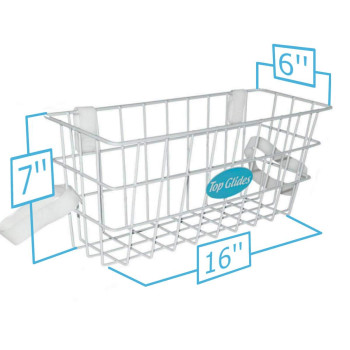 Top Glides Deluxe Wire Walker Basket