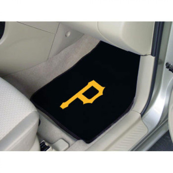 Mlb - Pittsburgh Pirates Carpet Car Mat Set - 2 Pieces