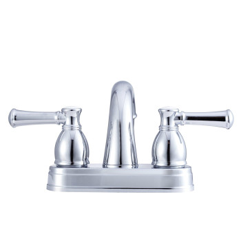 Dura Faucet DF-PL620L-CP RV Designer Two Handle Arc Spout Bathroom Faucet (Chrome)