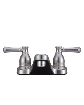 Dura Faucet DF-PL700L-SN RV Bathroom Faucet with Classical Hot and Cold Handles (Brushed Satin Nickel)